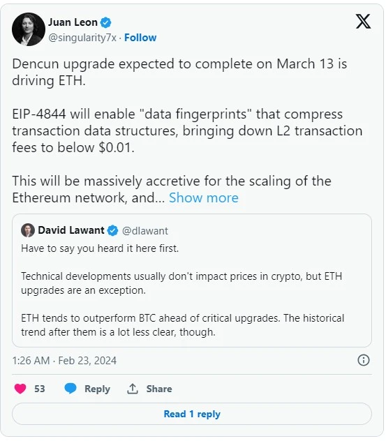 以太坊Dencun升级：短期补丁还是长期解决方案？探讨加密行业扩展挑战