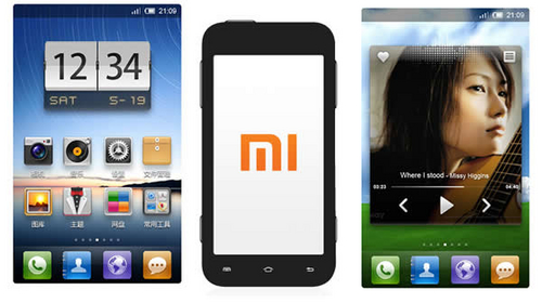 小米手机外观及界面图